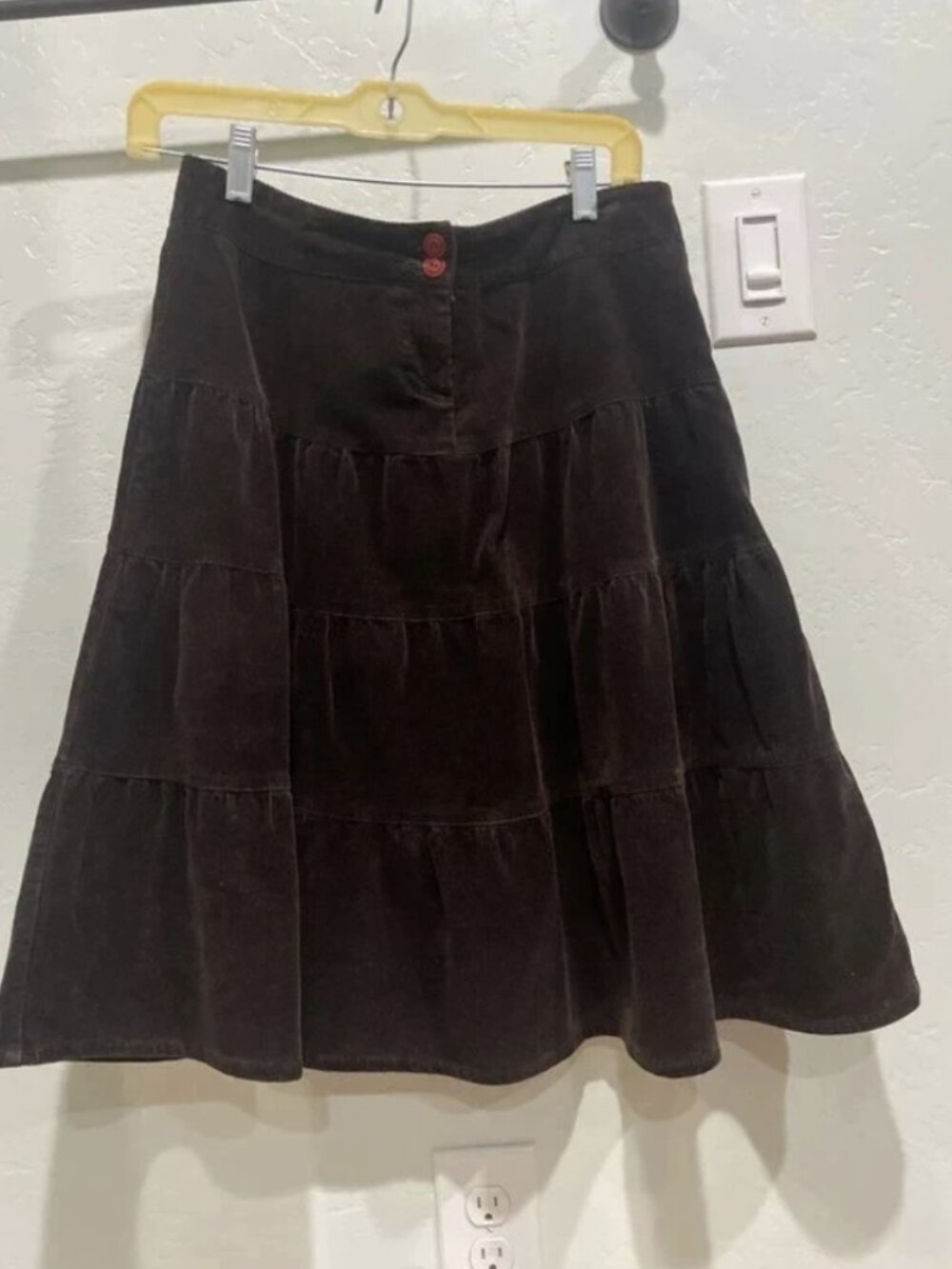 Vintage corduroy skirt woman size S